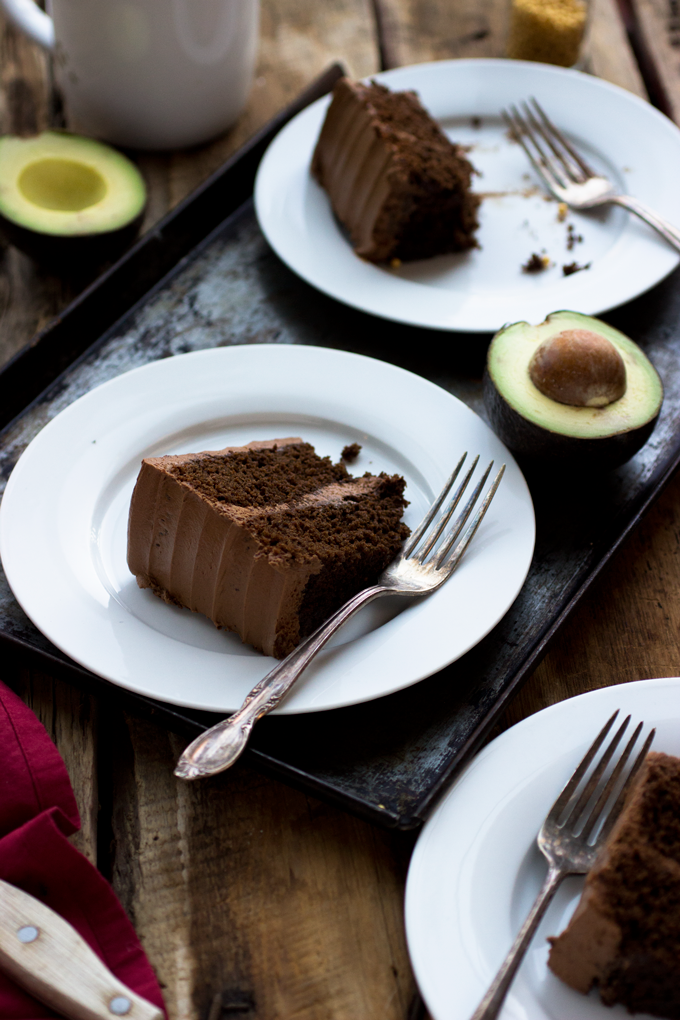 Chocolate Chile Cake with Chocolate Avocado Buttercream