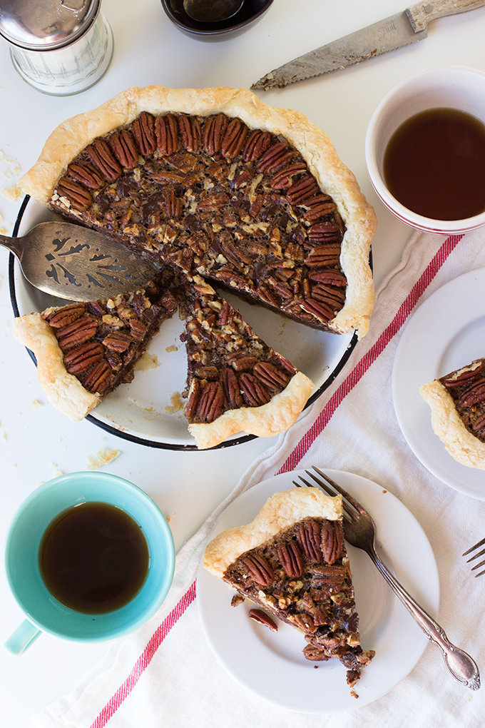 Bourbon Chocolate Pecan Pie - Whisk Kid