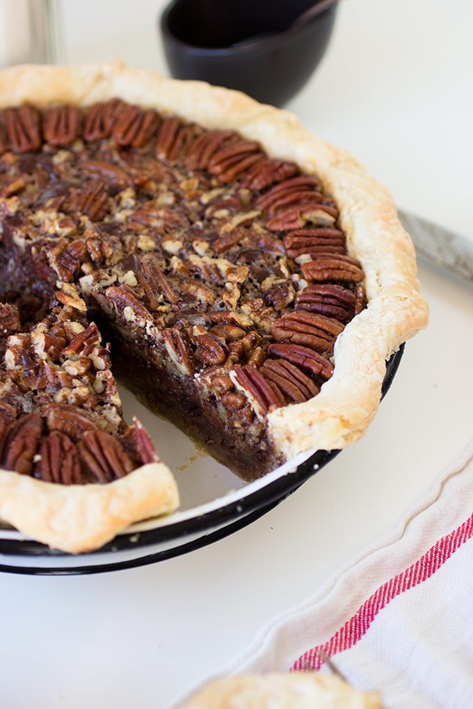 Bourbon Chocolate Pecan Pie - Whisk Kid